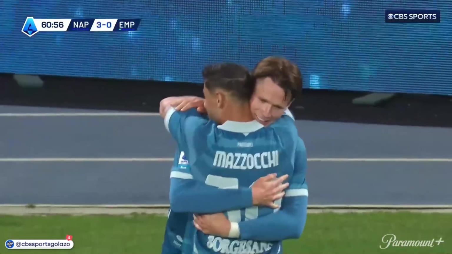 無(wú)敵雙響炮！麥克托米奈甩頭破門(mén)梅開(kāi)二度！盧卡庫(kù)傳中送助攻！